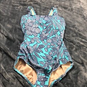 Lands end one piece swimsuit size 10